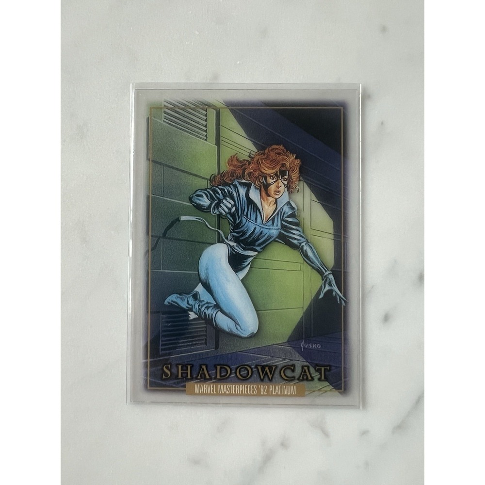 2024 Upper Deck Marvel Masterpieces '92 Platinum Shadowcat Clear Cut #75